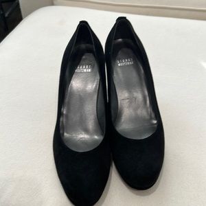 Stuart Weitzman Black Suede Heels